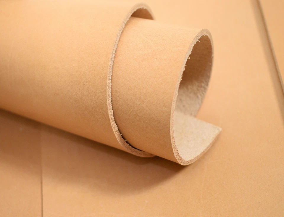 Rindsleder vegetabil/pflanzlich gegerbt Sattlerleder Blankleder 2,0-2,5 mm #vtp2 - Bild 3 von 3