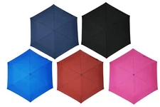 KUD Lightweight Compact travel manual umbrella with 50 inch Arc large coverage