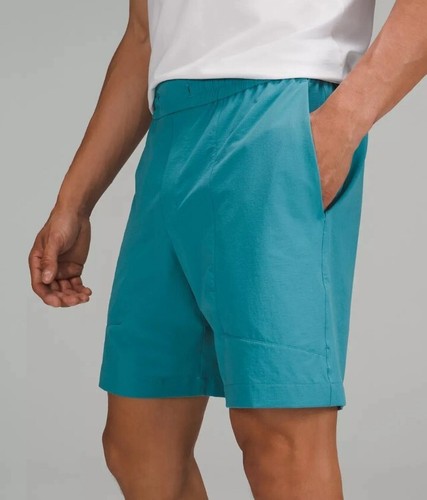 Lululemon Bowline Short 8" Ripstop Shorts Blue Crest , Mens L Water Repellant