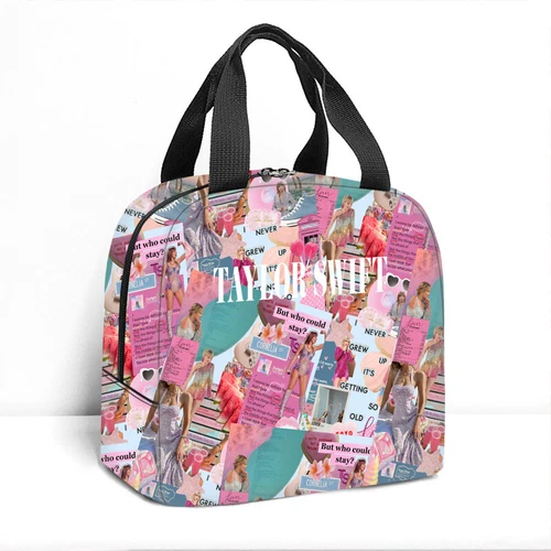 Kids Singer Insulated Lunch Bag School Picnic Travel Snack Lunch Box Gifts UK - Picture 51 of 72