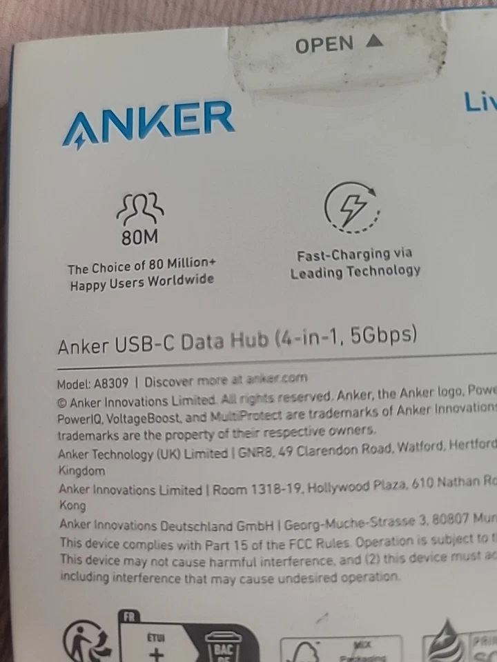 Anker 4-Port USB 3.0 Hub, Ultra-Slim USB Data Hub with 2 ft extension cable.. - Image 4 of 4