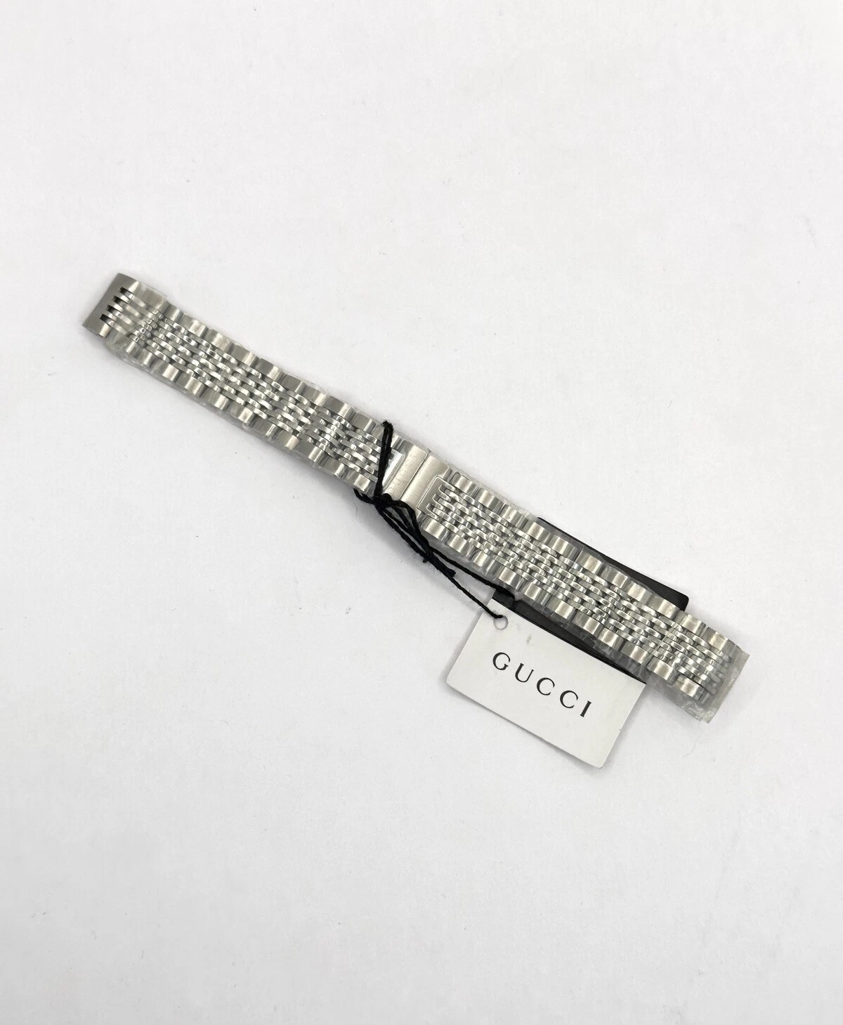 Bracelet Gucci en acier inoxydable 14 mm authentique pour montre femme YA126509 G Timeless