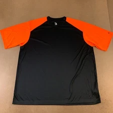 Badger Sport Men's Size 3XL Black Safety Orange Breakout Performance Tee 4230 