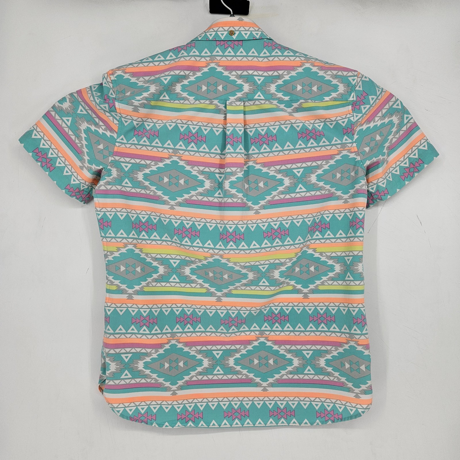 Chubbies Nutter Shirt Mens Medium Performance Polo Colorful Aztec Weekend 