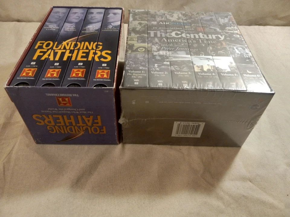 2 VHS Box Sets - Founding Fathers & The Century - Americas Time /HISTORY CHANNEL - Image 2 of 4