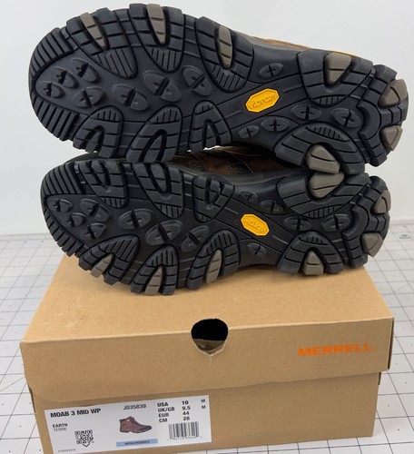 Merrell MOAB 3 Uomo Tg. 10 scarponi da trekking punta tonda impermeabili medi nuovi con scatola - Foto 6 di 9