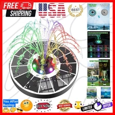 Solar Fountain Upgraded 100% Glass Panel, 3.5W Solar Powered Water Pump Built...