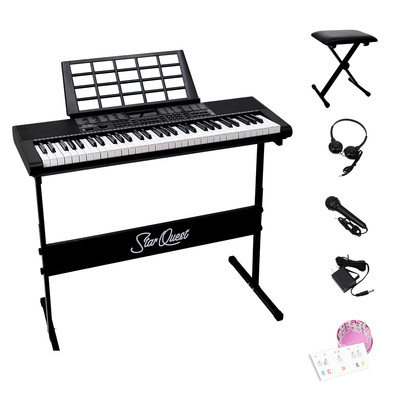 StarQuest 61 Key Portable Electronic Keyboard Piano Kit   Digital Piano for