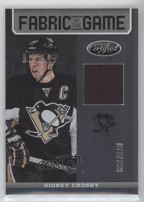 2012-13 Certified Fabric of the Game 73/299 Sidney Crosby #FOG-SC 2d8