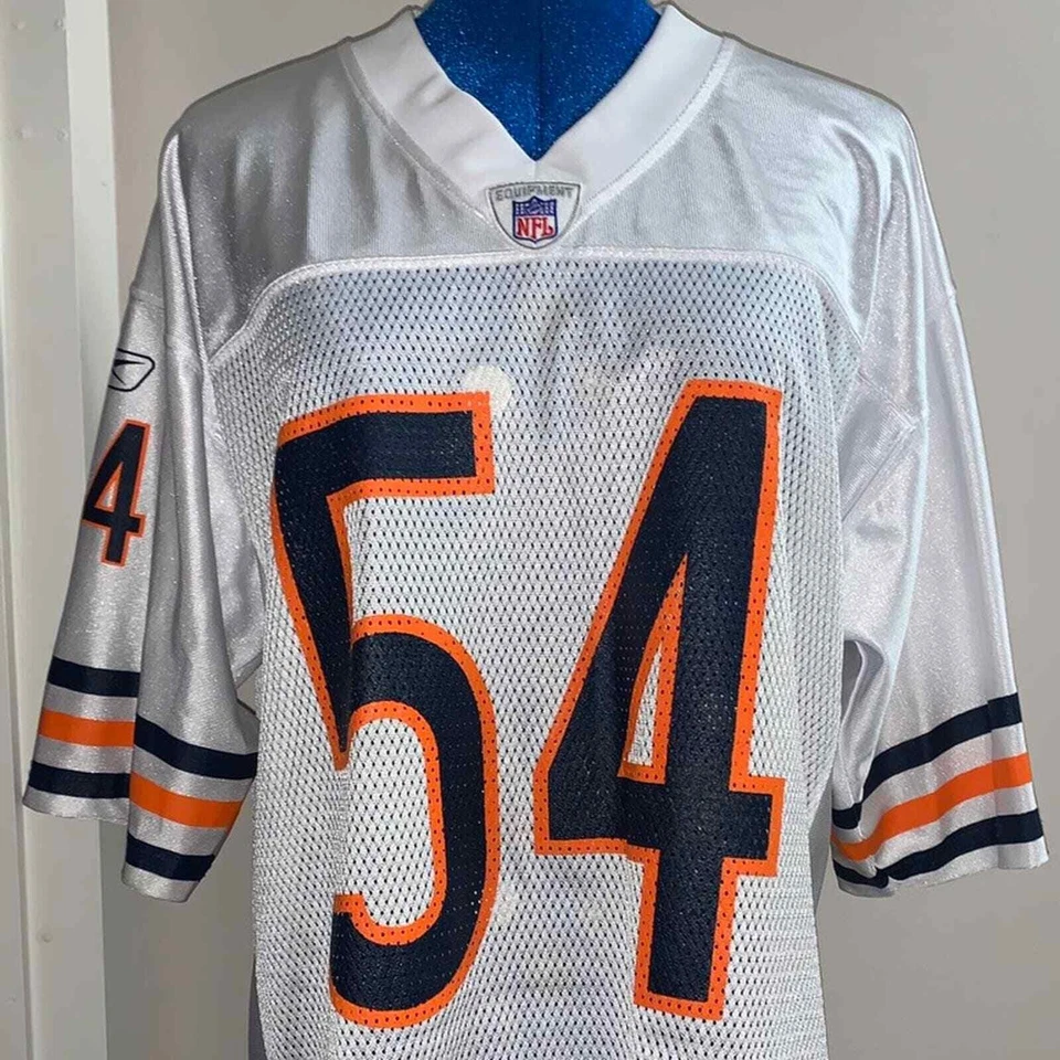 Reebok NFL Football Jersey Mens Medium Chicago bears brian urlacher 54 - Image 2 of 4