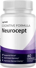 Neurocept Memory Brain Focus Support Advanced Formula Supplement 60 Ct