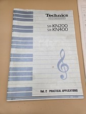 Technics Keyboard Sx-kn200 sx-kn400 volume 2 practical applications book basic