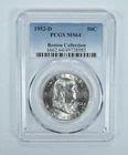 1952-D Franklin Half Dollar Boston Collection MS64 PCGS Blue Label