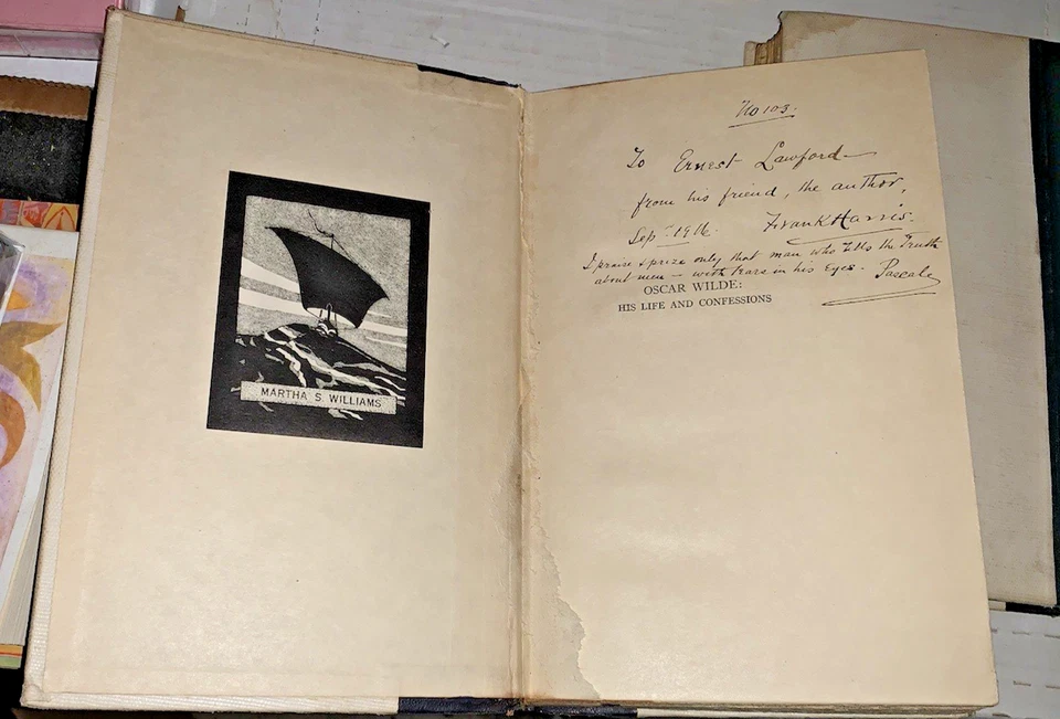 Oscar Wilde, His Life & Confessions, Signed Frank Harris 1916 - Image 2 of 4