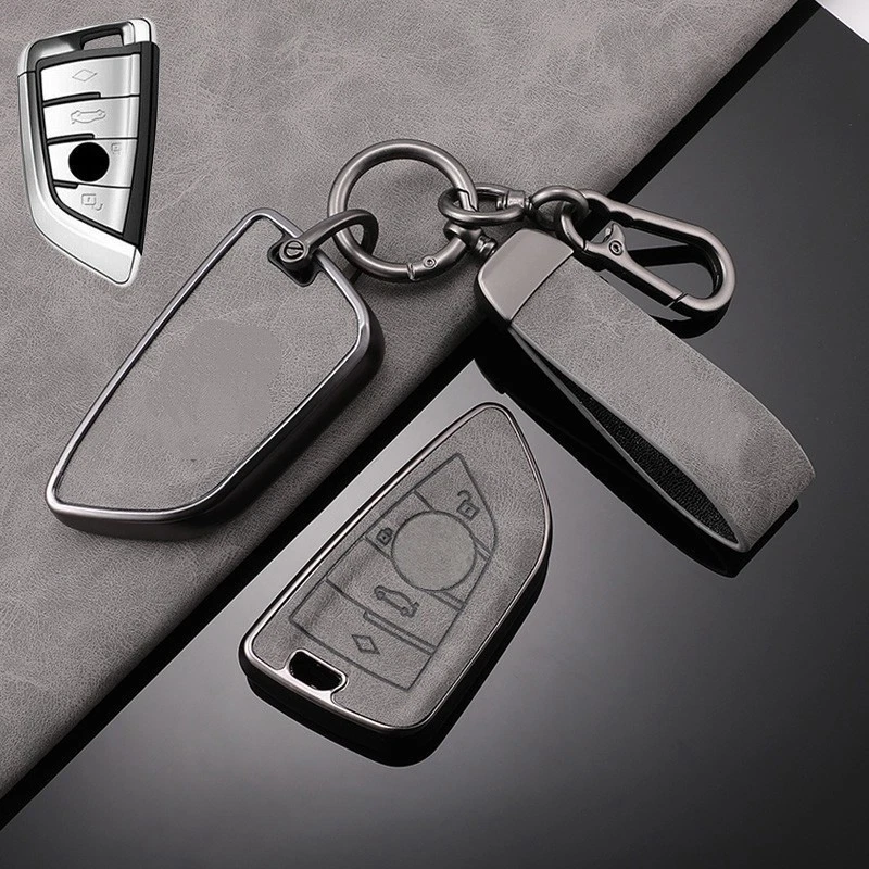 Funda Carcasa Llavero Coche Aleación Zinc Cuero Para BMW F15 X2 X5 X3 X4 X5M X6 X7 6 7 Foto 4 de 4