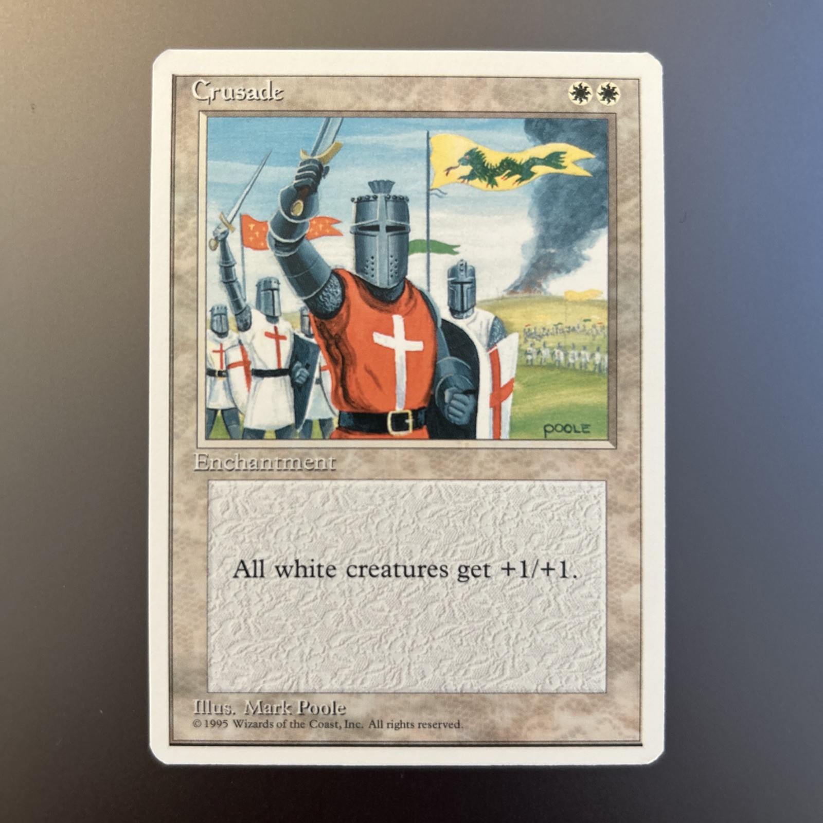 Crusade MINT 4th Edition Banned Rare 1995 MTG Magic