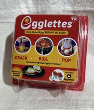 Egglettes Hard Boiled Eggs Without The Shell Pack of 4 As Seen On TV
