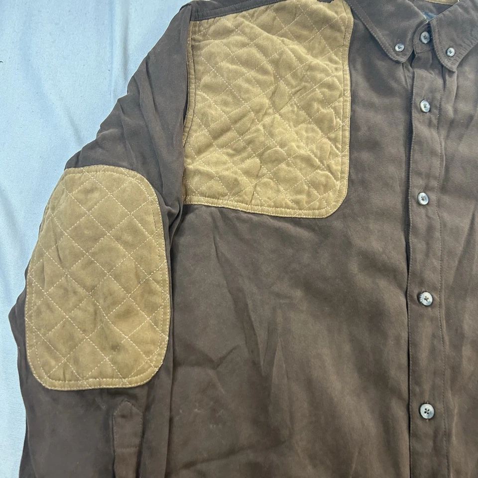 Camisa de caza de tiro RedHead para hombre acolchada al hombro marrón naranja talla XL Foto 2 de 4