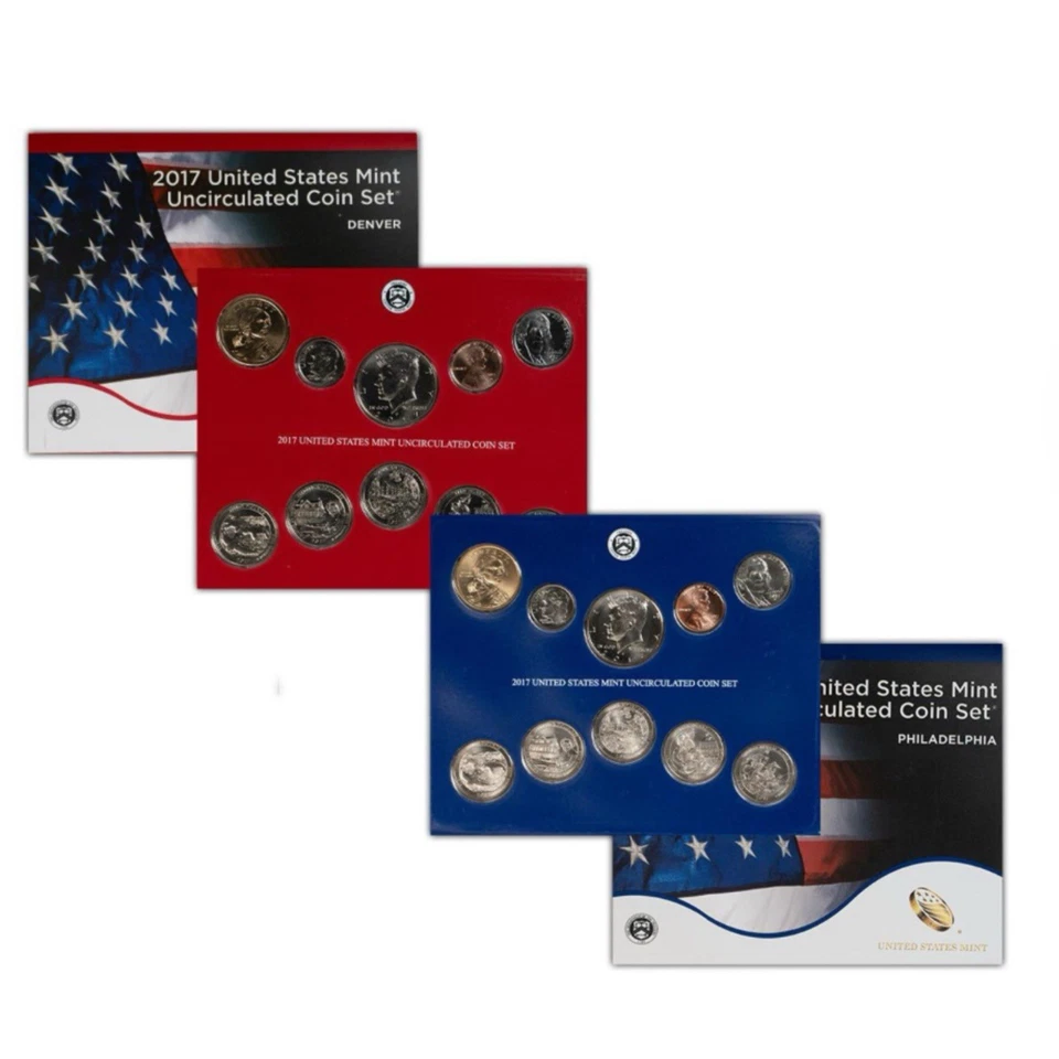 United States Mint Uncirculated Coin Set 2017 Complete 20 Coin Set BU OGP - Image 3 of 4