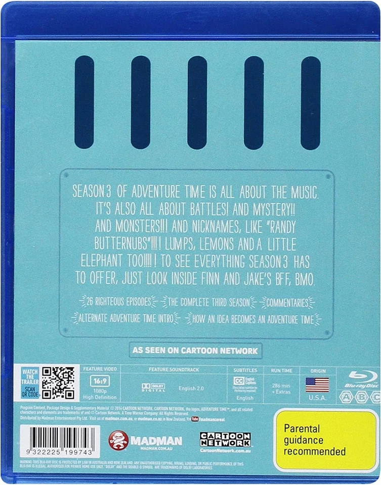 Adventure Time: Season 3 (Blu-ray) Adventure Time (US IMPORT) - Image 2 of 2