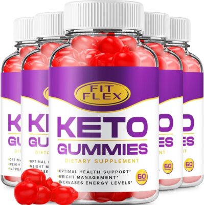 (5 Pack) Fit Flex Keto ACV Gummies - Official - Keto FitFlex ACV Advanced...