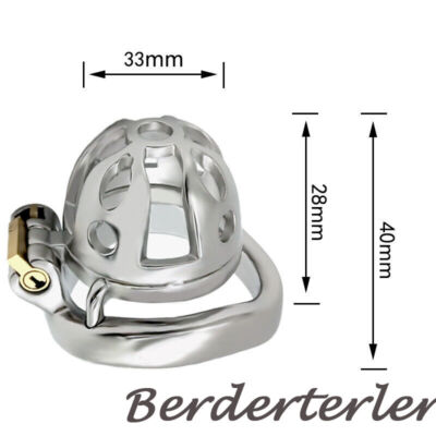 Men Stainless Steel Metal Male Chastity Device Sissy Small Short Cage Ring Lock