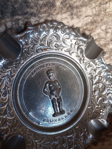 Vintage Europäischer Aschenbecher Manneken Pis Brüssel Bruxelles Belgien - Bild 2 von 9