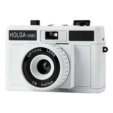 HOLGA 135BC White Lomo 35mm Film Camera Black Corner Effect 135 BC Holga