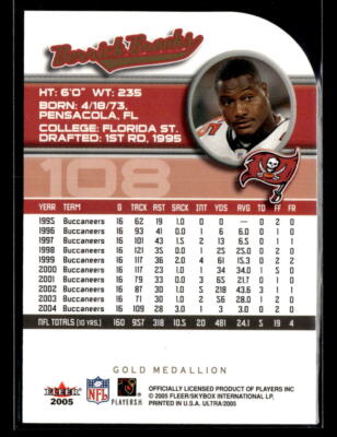 Derrick Brooks - 2005 Fleer Ultra Gold Medallion SP #108 Tampa Bay