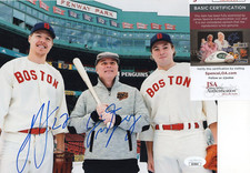 Hampus Lindholm Jim Montgomery SIGNED 2023 BRUINS WINTER CLASSIC 8X10 PHOTO JSA