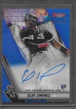 2019 Bowman's Best Of '19 Blue Refractor Eloy Jimenez RC Auto #/150