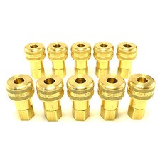 10pc Foster Quick Connect 1/4" Female NPT Air Hose Coupler M Style Fittings