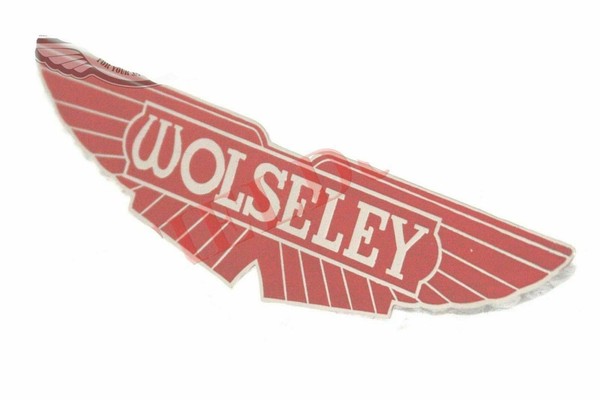 Wolseley Britisch Auto Logo Abzeichen Emblem Monogramm Edelstahl Hergestellt ECS-image
