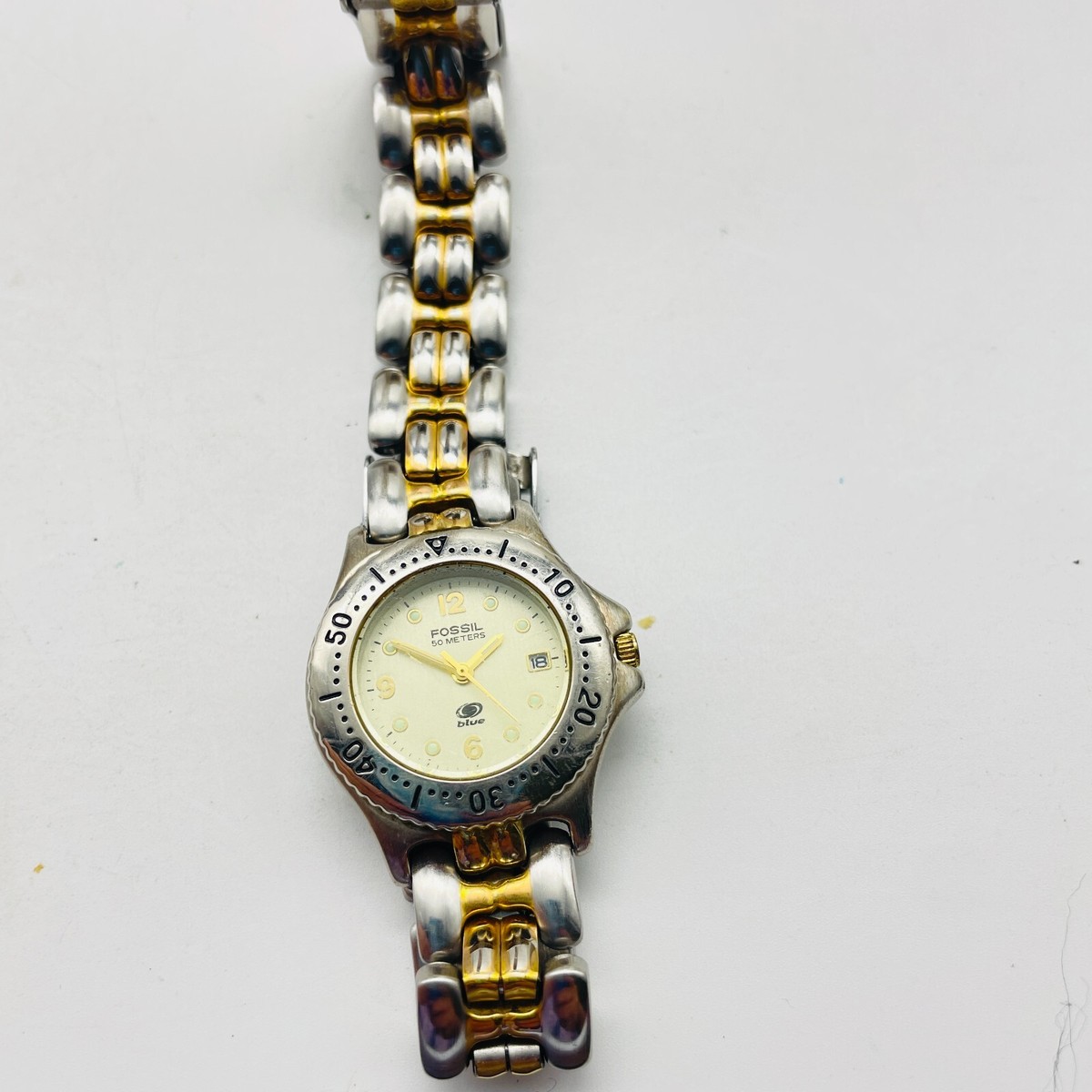 Fossil Watch Silver/Gold linked Chain (1\