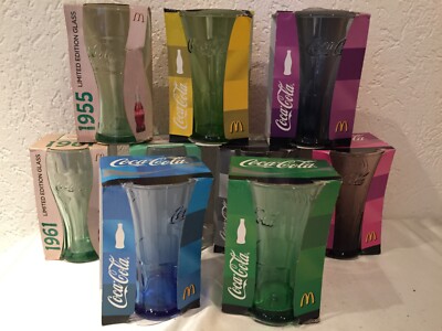 Mc Donald - COCA COLA Sammelgläser LIMITED EDITION 2015-2018 NEU in OVP