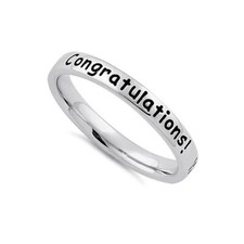 Anello in argento 925 congratulazioni augurandovi il meglio perfetto per Halloween