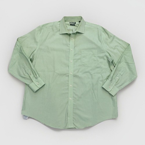 Camisa de vestir Lauren Ralph Lauren para hombre calce regular verde guinga XXL - 18 - 34/35 - Imagen 3 de 11