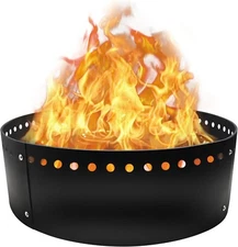 FEBTECH 38" Smokeless Fire Ring for Outdoor Fire Pits