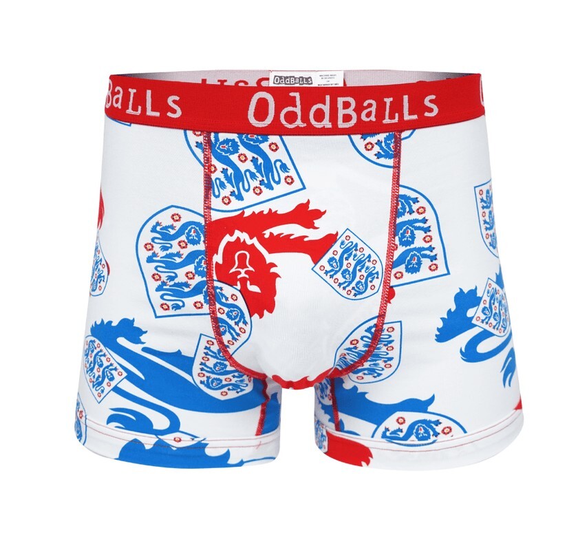 Boxer Ufficiali Inghilterra Calcio Retro - Taglia S - Oddballs