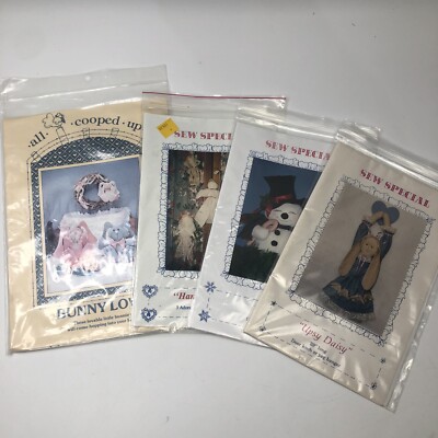 3 Sew Special  Sewing Craft Patterns Judiann Uncut Upsy Daisy, Frostie, Hankie