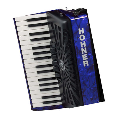 Hohner Bravo III 72 Chromatic Piano Key Accordion (Pearl Dark Blue