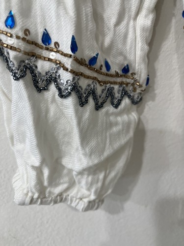 Anthropologie Raga Womens Peasant Boho Top Size XS Relaxed Fit Beads sequin - Picture 3 of 11