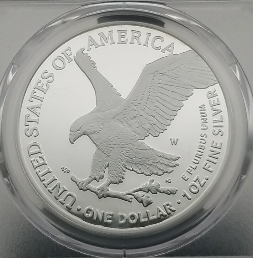 2021 W Silver Eagle Dollar Type 2 PCGS PR69DCAM - Reagan Legacy