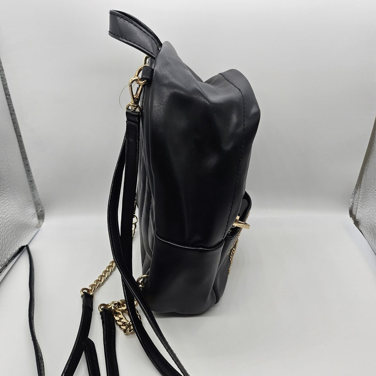 Bundle Victoria\'s Secret Glam Rock City Backpack Black Victorias Secret Fringe Backpack NO Zipper/... | Depop main image 3