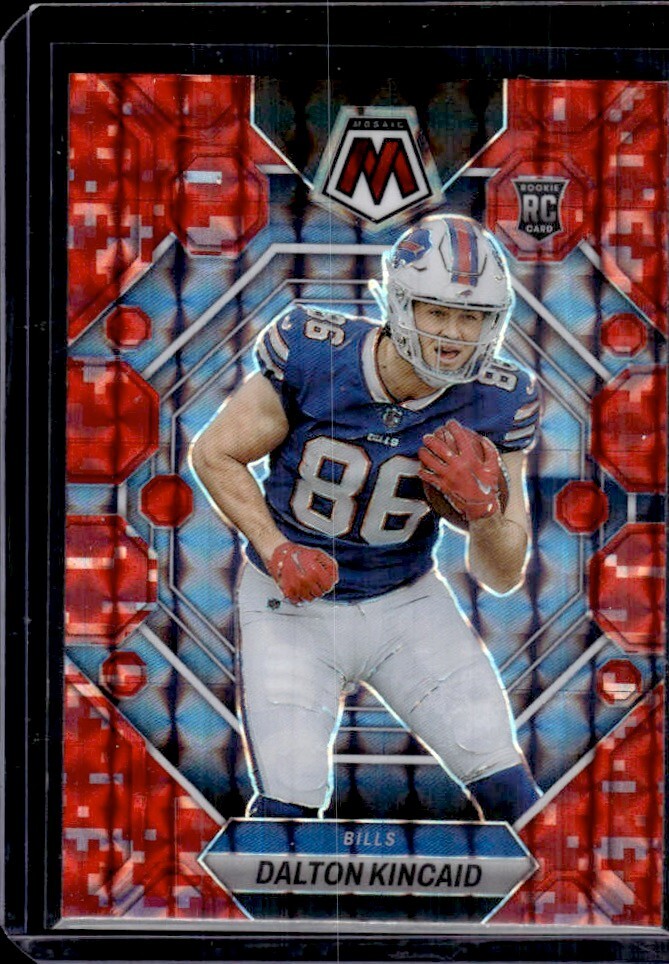 🔥DALTON KINCAID 2023 CAMO RED MOSAIC RC #305 BILLS🦬🔥