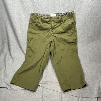 CJ Banks Capri Pants Woman's 14 W Green
