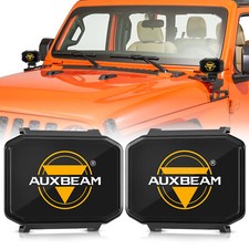 2x Auxbeam 4 Inch Square Led Work Driving Light Cover Fog Lights Shield Covers