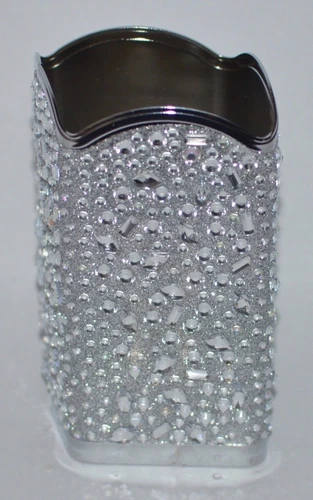 NEW BATH & BODY WORKS SILVER TOSSED GEMS GENTLE FOAMING HAND SOAP SLEEVE HOLDER