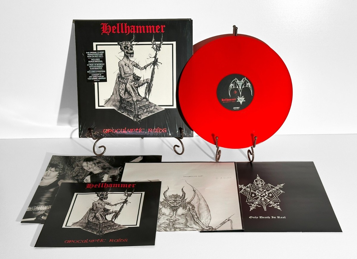 HELLHAMMER Apocalyptic Raids Gatefold LP Red Vinyl with Hardcover