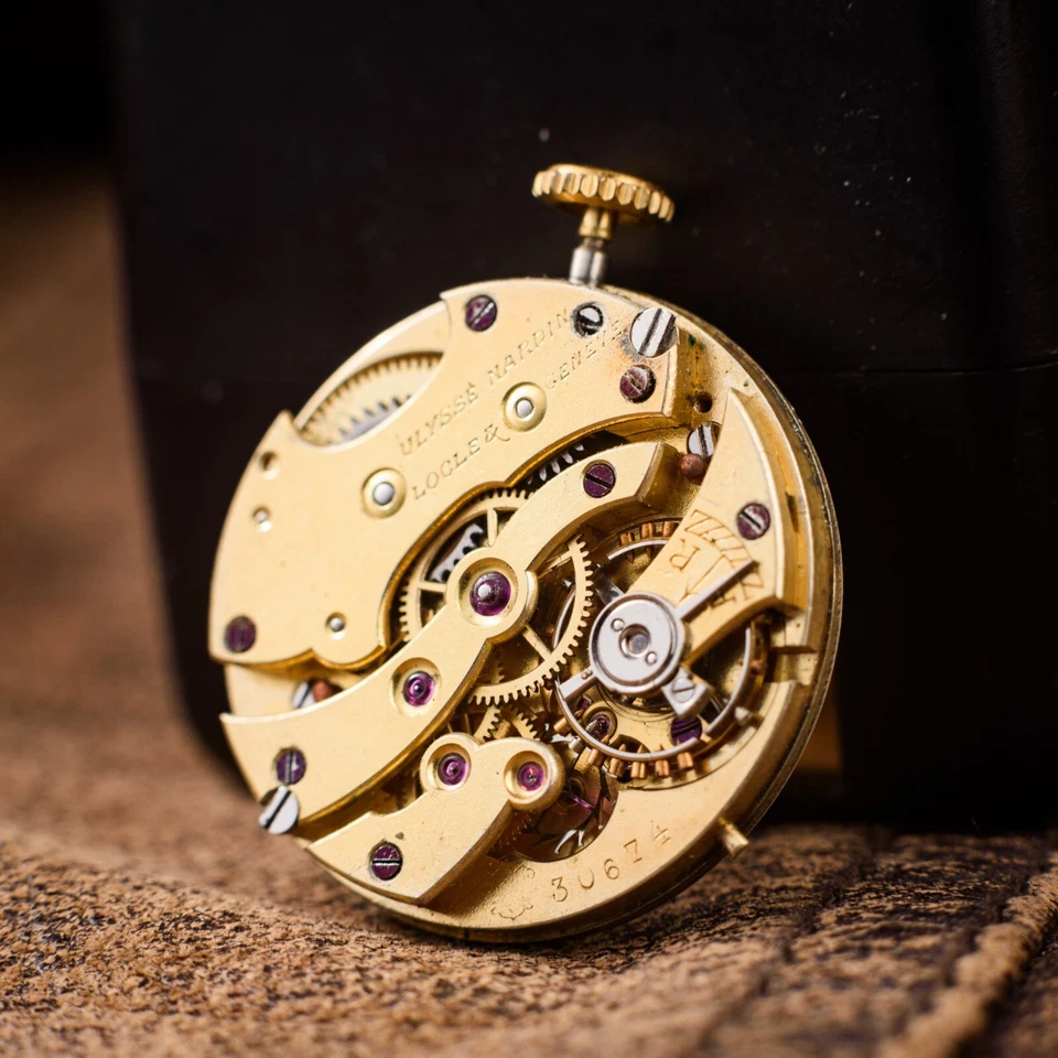 Антикварные карманные часы Ulysse Nardin с механизмом 25 мм требуют технического обслуживания - Изображение 2 из 3